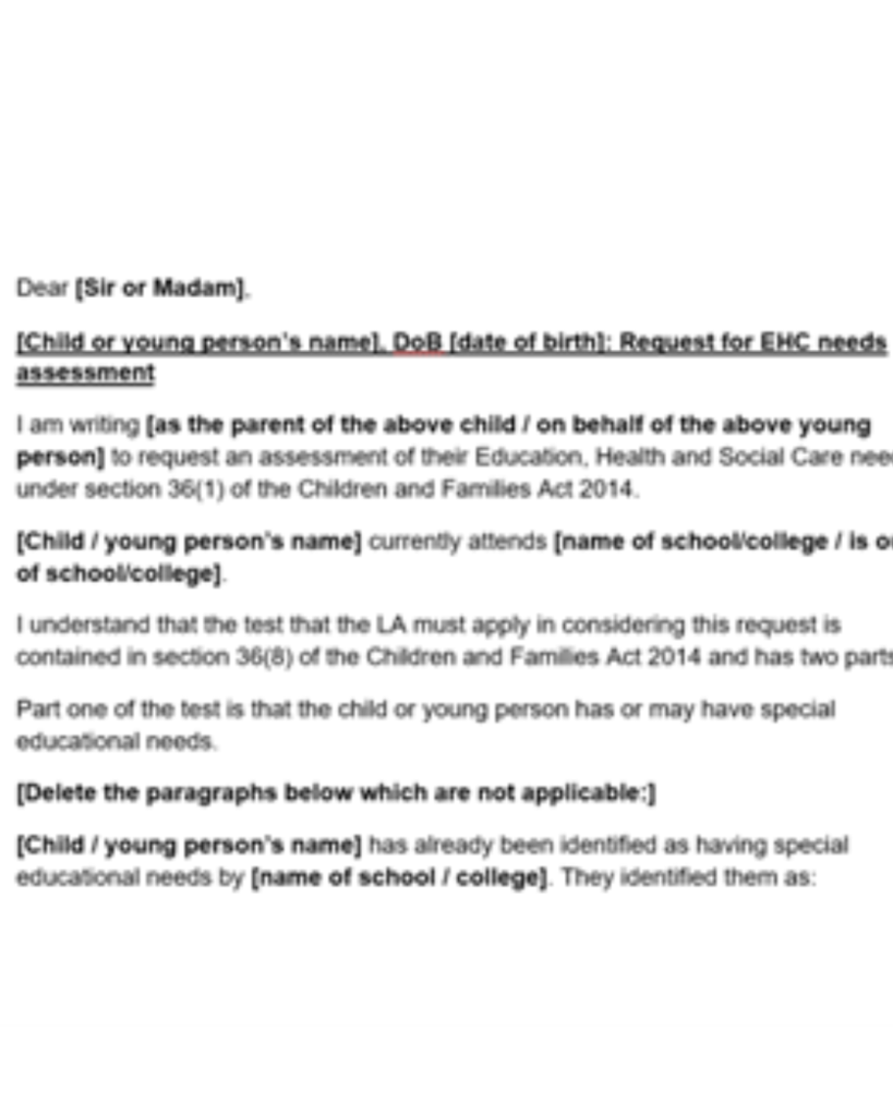 initiating ehc request